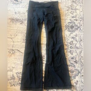 Lululemon Dark Heathered Gray Reversible Flare Leggings size 6